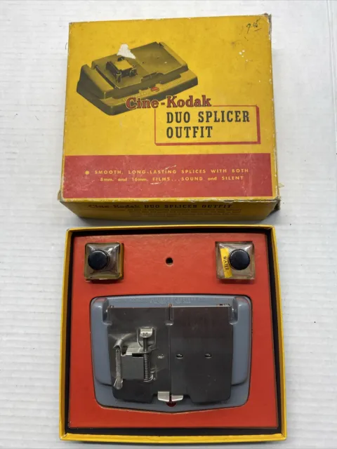 Cine-Kodak Duo Splicer Outfit  8mm & 16mm Vintage Tool Eastman Kodak Company #A