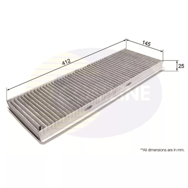 Genuine Comline Activated Carbon Cabin Pollen Filter - EKF166A