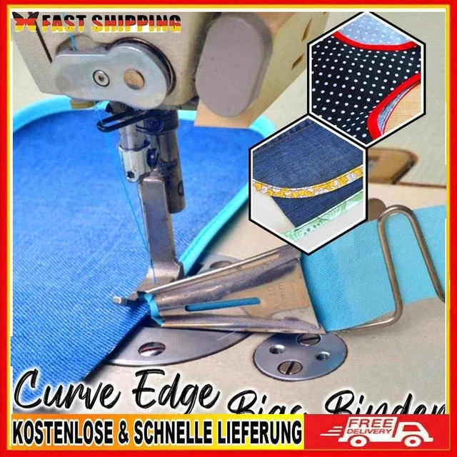 For Lockstitch Machine Hemmer Right Angle Curve Edge Bias Binder (26mm)