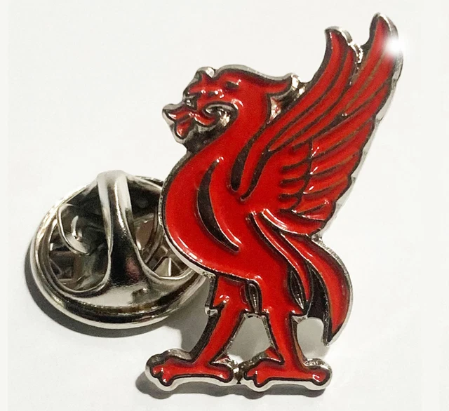 LIVERPOOL FC OFFICIAL Gold Round Pin Badge with Club Crest - Est. 1892