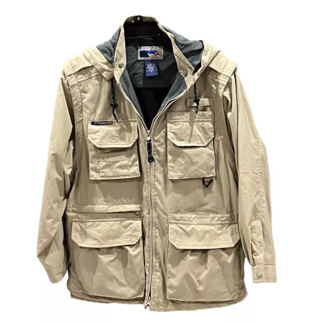 NEW* EXOFFICIO MEN'S Leshan Waterproof Jacket Detachable Hood “ L “ $59.95  - PicClick