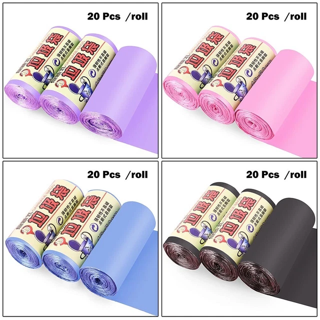 Accessoires Garbage Sac Pochette 1Roll/20pc Jetables Mini Petit Plastique