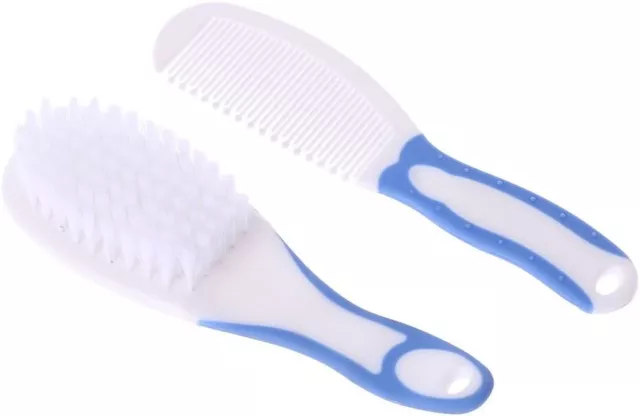 Baby Hair Brush Comb Set Soft Tangle Free Hair New Born Toddlers Travel & Home U