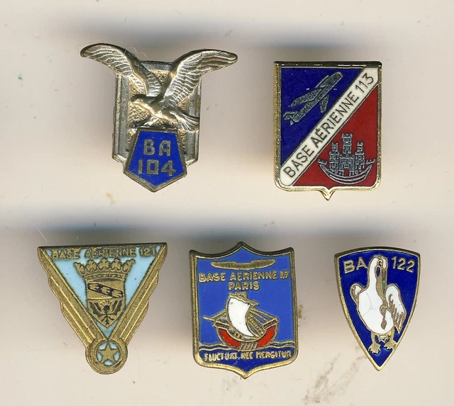 5 INSIGNES RÉDUCTION Bases Aériennes Armée de l'air EUR 35,00 - PicClick FR