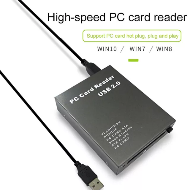 USB 2.0 to PC ATA PCMCIA Flash Disk Memory Card Reader Adapter Converter Hub AU 2