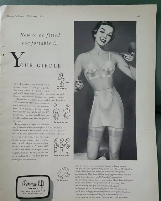 1954 women's Gilead Dacron full bra slip vintage lingerie fashion