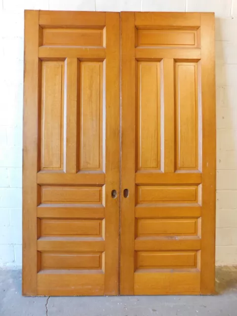 1880's Antique POCKET DOORS - VICTORIAN Style Quarter-Sawn Oak/Butternut ORNATE