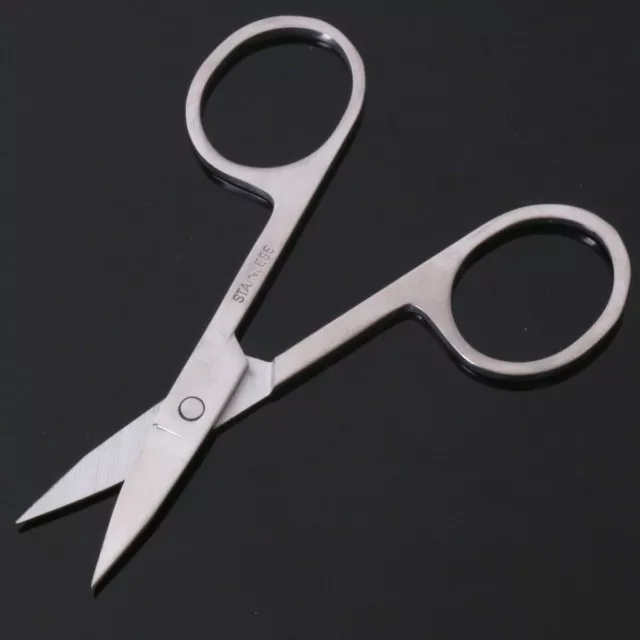 Professional Quality STRAIGHT EDGE NAIL SCISSORS Stainless Steel Manicure Tool