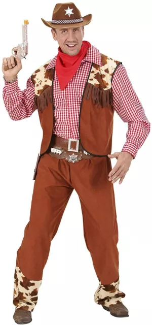 Widmann Costume Carnevale da Cowboy Uomo Vestito Far West Cow Boy