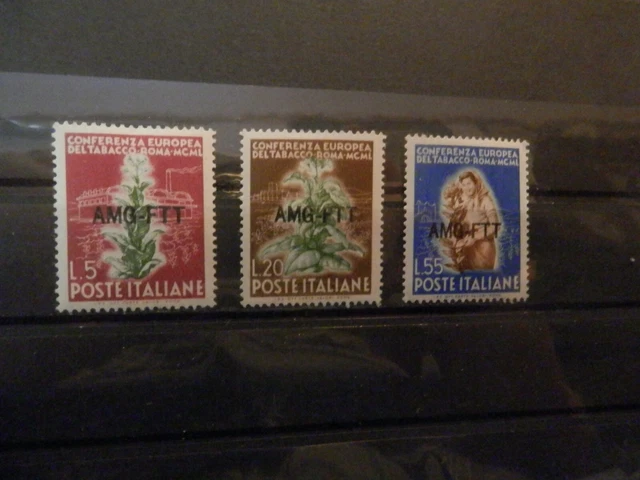 AMG Italy Trieste FTT 1950 Sc# 85-87 MNH VF