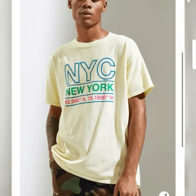 Urban Outfitters Deter New York NYC Coordinates T-Shirt | L