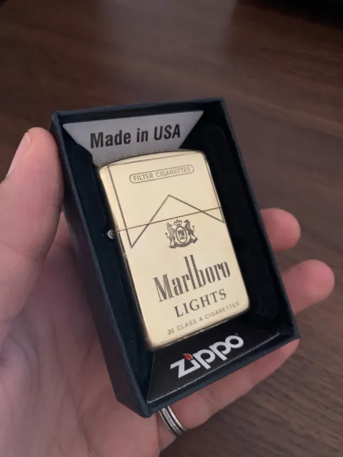 Gold Zippo Marlboro With Box