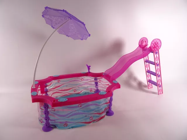 Barbie Accessories Luxury Glam Pool Slide Parasol Mattel Waterplay Rare (13016)