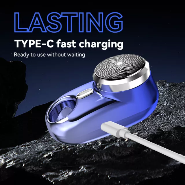 Mini Portable Electric Razor for Men USB Rechargeable Shaver Beard Trimmer Gifts 2