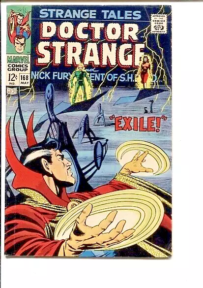Strange Tales 168 Fn-Vf Steranko Last Issue 1968