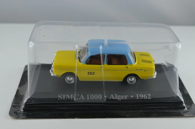 Voiture Miniature 1/43 IXO FABBRI - Simca 1000 Taxi Dakar 1964, Neuve