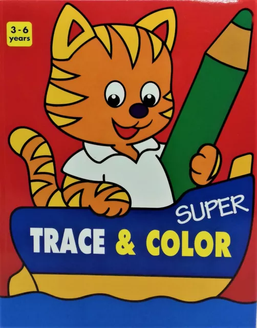 Colouring Book Pauspapier-Malbuch Kinder 50 Blatt Ausmalen Malen Abpausen