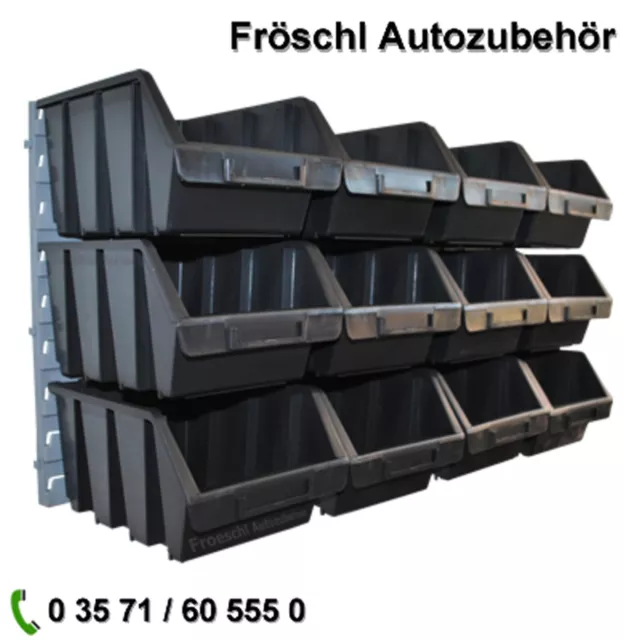 12x sila3S Sichtlagerkästen Sichtlagerbox Lagersichtkästen Lagerbox Stapelbox k*