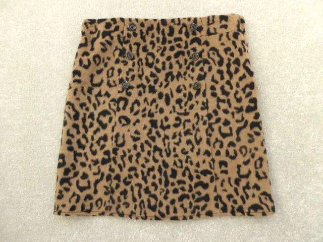 TU Brown Leopard Print Skirt Size 13 (12-13 Years) BNWT