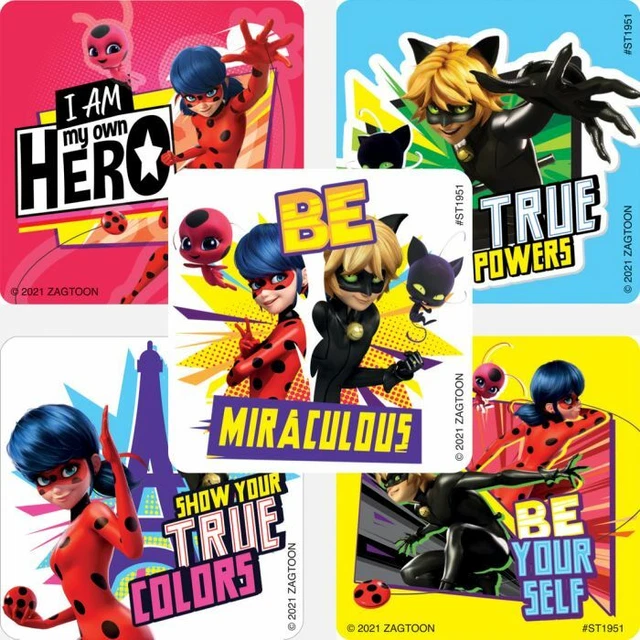 Sticker De Ladybug MIRACULOUS STICKERS X 5 - Ladybug Cat Noir Party Favours -Birthday ...