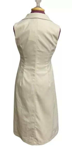 CLUB MONACO Women's Cream Half Belted Dress Size 2 Retail $279 3