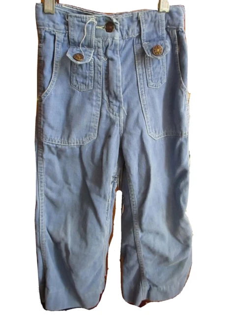 Sz 7 19x18 true Vtg 70s Girls DENIM HIPPIE PATCH BELLBOTTOM DISCO JEANS