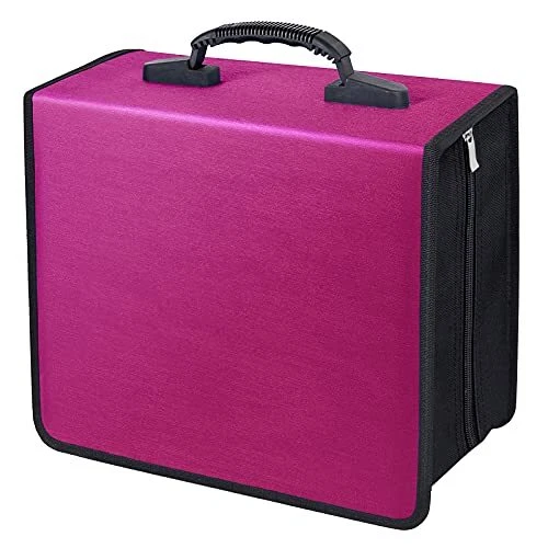 Siveit CD/DVD Binder CD DVD Case Holder Binder 400 Capacity CD/DVD Wallet Sto...