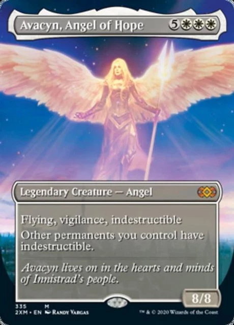 MTG Avacyn, Angel of Hope (Borderless) - Near Mint Normal - Double Masters MTG Avacyn, Angel of Hope (Borderless) - Near Mint Normal - Double Masters