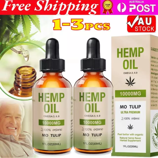 Pure Hemp Organic Hemp Seed Oil 10000MG 30ml Pain Relief,Anxiety,Sleep