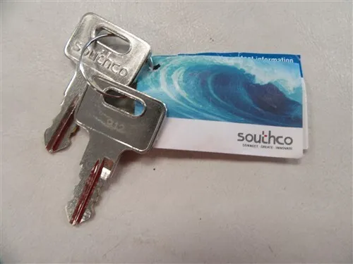 Southco Mobella #912 Entry Door Lock Keys ( Pair Of 2 ) Mf-97-912-41 Marine Boat