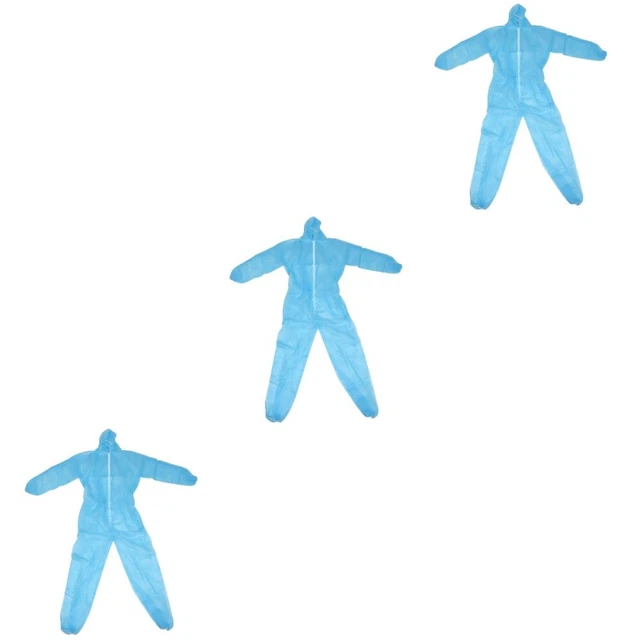 3pcs Security Protection Clothes Coverall Clothing Protective