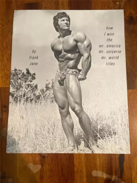 Vintage Frank Zane HOW I WON "BODYBUILDING" TITLES muscle ORIGINAL booklet