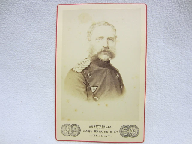 PORTRAIT-FOTO - CDV - "Kronprinz Albert" / KÖNIG v. SACHSEN - 1870/71 - RARITÄT