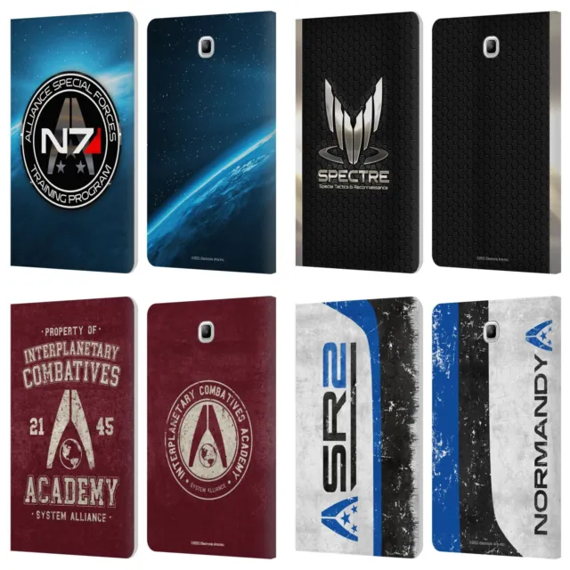Ea Bioware Mass Effect 3 Badges And Logos Leather Book Case For Samsung Tablets
