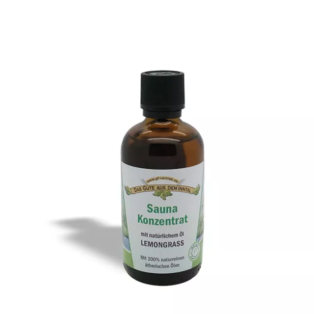Sauna Konzentrat Lemongrass 100 ml - Saunaduft Aufgussmittel Saunaaufguss