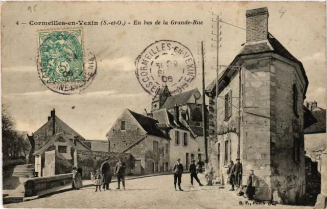 CPA Cormeilles-en-Vexin(S.-et-O.) - En bas de la Grande-Rue (290294)