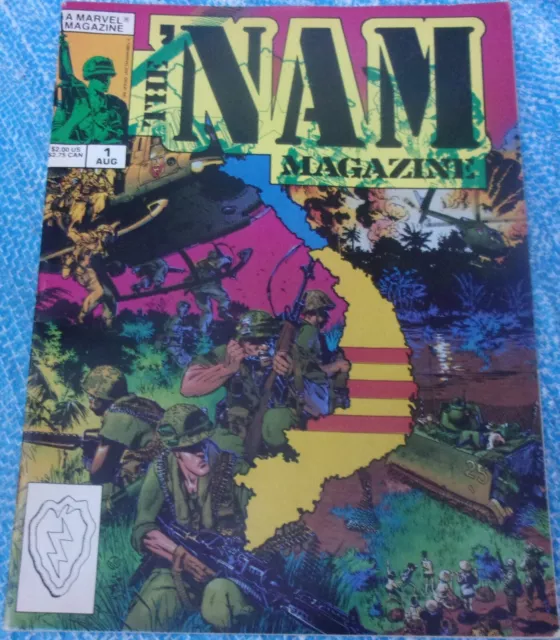 Marvel Comics The Nam Magazine #1 July 1988 Black & White Vietnam War