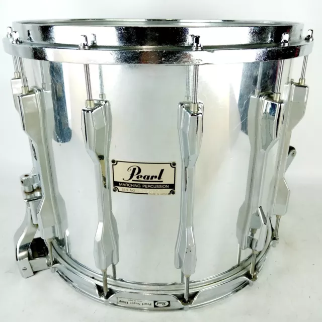 Pearl 30.5x35.6cm Marching Percussion Caisse Tambour Vache Chrome 12-Lug