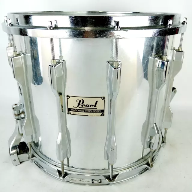 Pearl 30.5x35.6cm Marching Percussion Rullante Mucca Cromo 12-Lug High-Tension