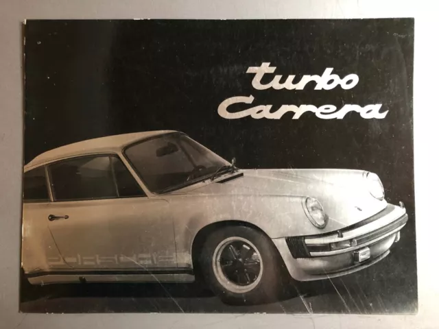 1976 Porsche 911 Turbo Carrera Deluxe Showroom Sales Brochure RARE Awesome XLNT