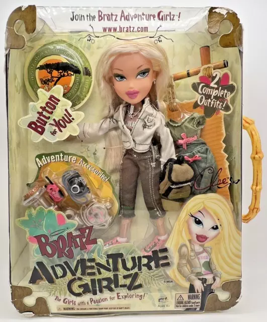 NIB 2007 Bratz Adventure Girlz Cloe Doll MGA W/ Shoes Clothes Retired Sealed