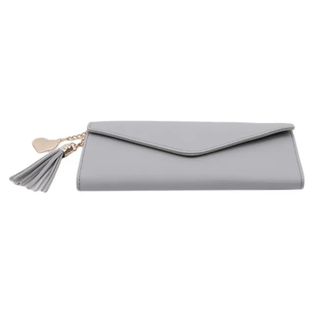 Womens Lady PU Leather Envelope Clutch Wallet Long Card Holder Purse Handbag BS 2