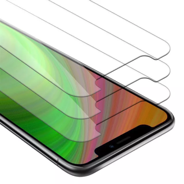 3x Verre trempé Protection Film d'écran pour Apple iPhone XR Tempered