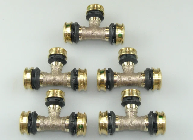 5x VIEJA RAXOFIX PIEZA T 25 MM x 20 MM x 25 MM PRESSFITTING ACCESORIOS DE PRENSA 647384