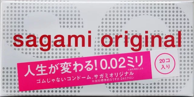 Sagami002 0.02 Nicht Latex Kondom 20pcs Reguläre Größe Ultradünn 0.02mm 19160