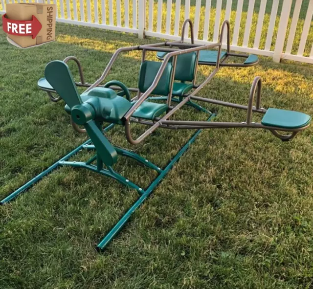 Playground Equipment Airplane Teeter Totter Outdoor Kids Backyard Play See Saw