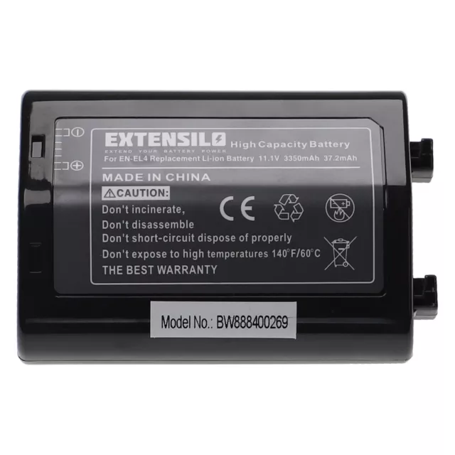 Batterie pour Nikon D3 D3s D3X D2H D2X D2Hs F6 D2Xs 3350mAh