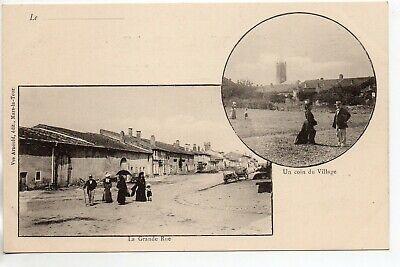 MARS LA TOUR - Meurthe et Moselle - CPA 54 - carte 1900 deux vues du village