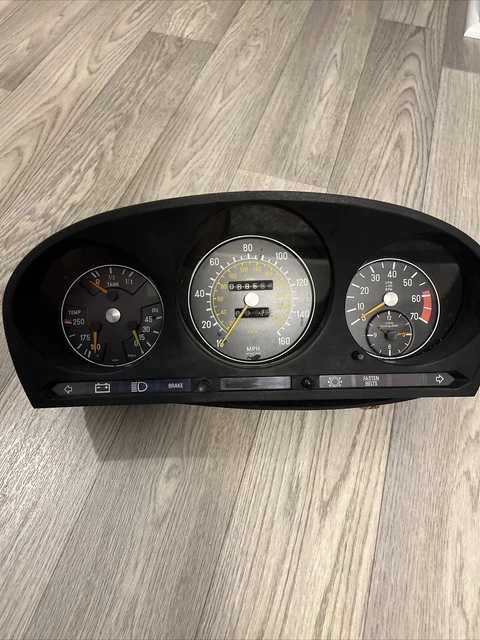 Mercedes 380SL instrument cluster 1981-85 r107 c107 original 68,555 miles