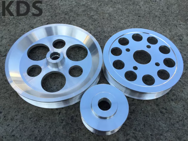 Lightweight pulley FOR 98-05 Lexus GS300 IS300 2JZ 2JZGE 3.0L VVTI 3PCS